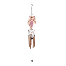 1St Roze Hangende Ijzeren Windbel Als Geluksdecoratie