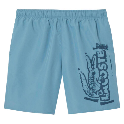 Lacoste (XL, Blue) Lacoste Mens Logo Swimming Trunks