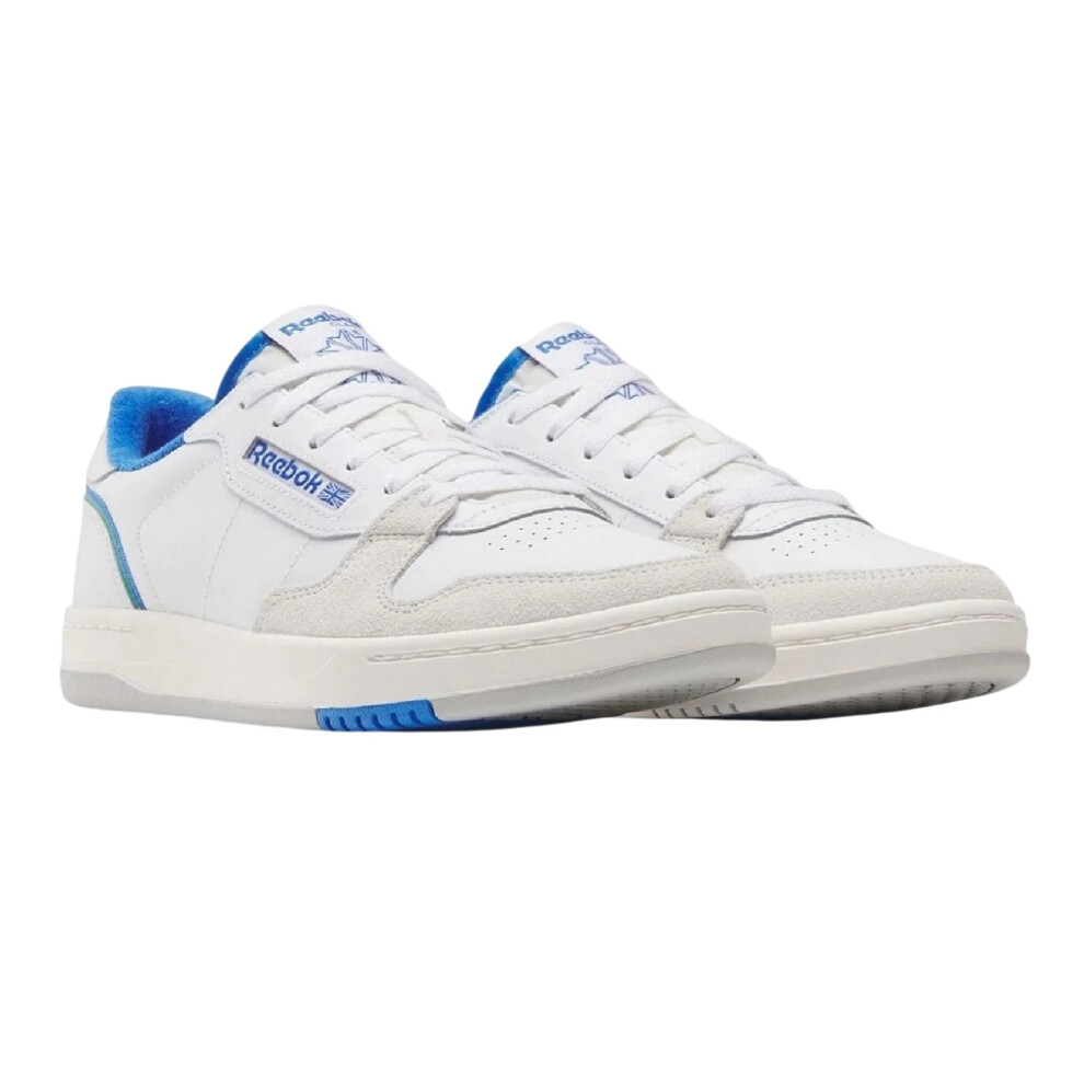 Reebok (5 Uk, White/Blue) Womens/Ladies Phase Leather Court Trainers