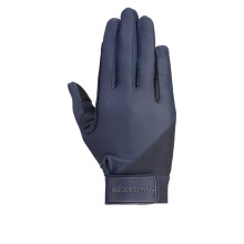 (S, Navy) Hy Unisex Adult Riding Gloves
