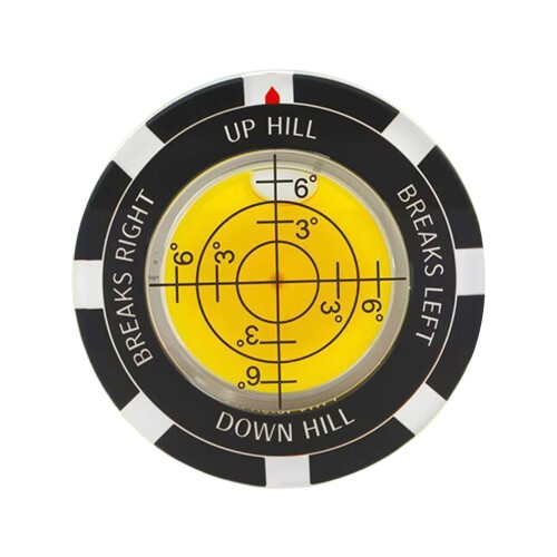 Golf Green Reader Profession Putt Golfs Balls Marker-Yellow