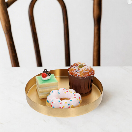 Gouden Serving Tray Modern Ontwerp Desserts En Sieraden 2