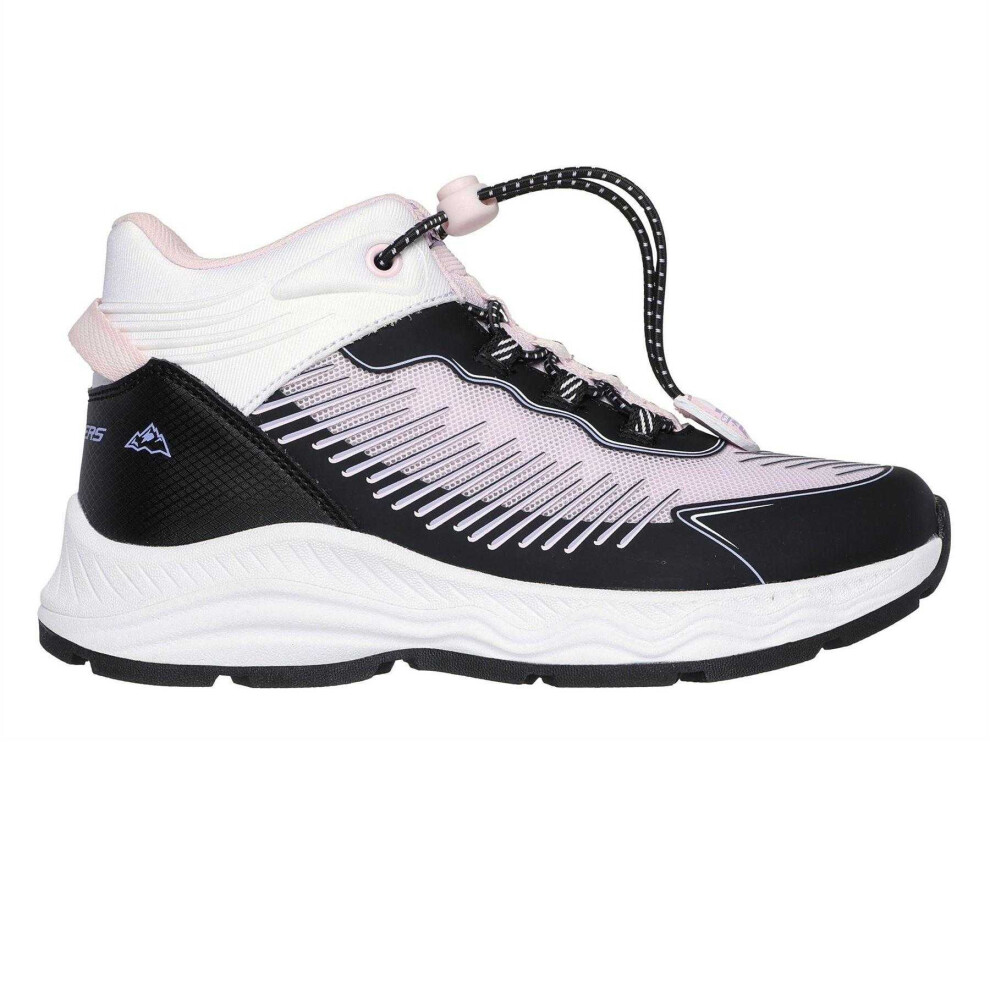 Skechers (13.5 Uk Child, Black/Lavender) Childrens/Kids Adventurer Low Cut Trainers