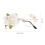 Modieuze Witte Single Bril Met Rozenketting En Punk Accessoires 1