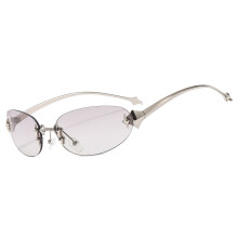 Lunettes de soleil pilote élégantes, Style tendance, lentille-B