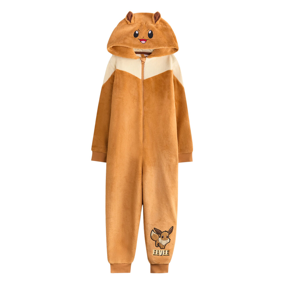 Pokémon (7-8 Years, Brown) Pokemon Girls Eevee Bodysuit