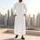 Robe modeste à manches longues pour hommes,-Marron clair M 4
