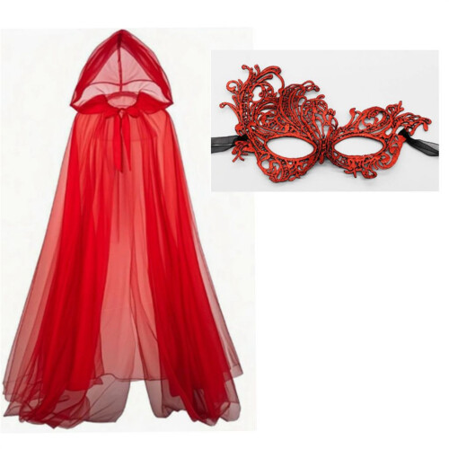 Ensemble 2 pièces cape à capuche de Style victorien et-Violet 2