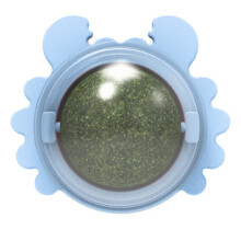 (Blue) Catnip Ball Toy for Teeth Cleaning & Play