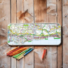 OS Map Metal Pencil Tin South Downs National Park Other Book