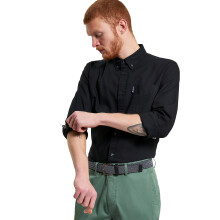 (M, Black) Ben Sherman Mens Signature Oxford Long-Sleeved Shirt