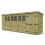 19 x 4 Pent Shed Tanalised (Double Door, With Windows) 2