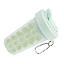 Silicone Ice Tray With Water Bottle And-Green Regular design