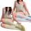 Colorful Calf Socks Nylon Knee Highs-Light blue light gre 1
