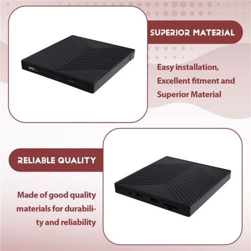 USB 3.0 Type C External CD DVD RW Optical Drive Multi-Function Drive DVD Player Burner Reader for PC Laptop 2