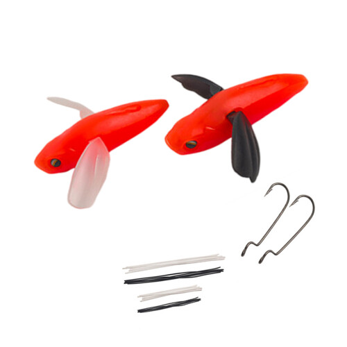 High Simulation Flying Fish Soft Lures With Elastic TPE-Orange