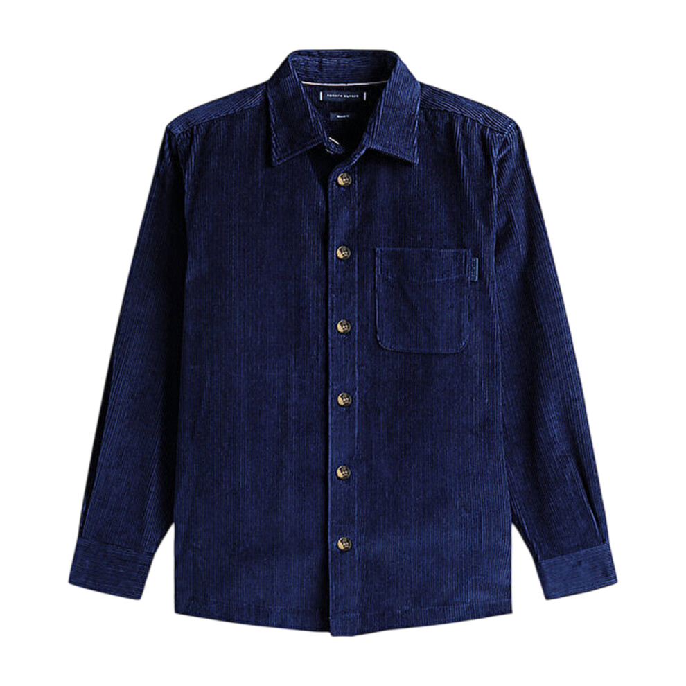 Tommy Hilfiger (Xl, Navy) Mens Corduroy Overshirt