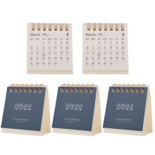 5St Creatieve Papierkalender 2022 Mini Navy Voor Thuis & Kantoor