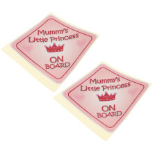 2St PVC Auto Waarschuwing Sticker Baby in Auto Decoratie