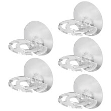 5St Compacte Tandborstel Rek Met Suction Cup Design