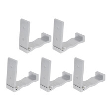 5St Stevige Wandhaken Van Aluminium Met Compact Vouwsysteem