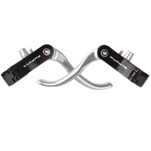 FMFXTR Bike Brake Levers Aluminum Alloy Bicycle Brake Handle for Road Bike Fixed Gear Black-Silver