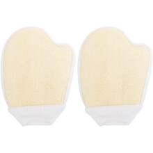 2St Body Scrubber Douchehandschoenen in Diverse Kleuren Voor Bad
