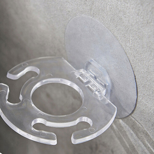 5St Compacte Tandborstel Rek Met Suction Cup Design 2