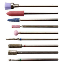 9St Manicure Nagelboor Set Met Duurzame Metalen Polijstkoppen