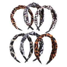 6St Leopard Hairband, Knoopstijl, Comfortabel Voor Dagelijks Gebruik