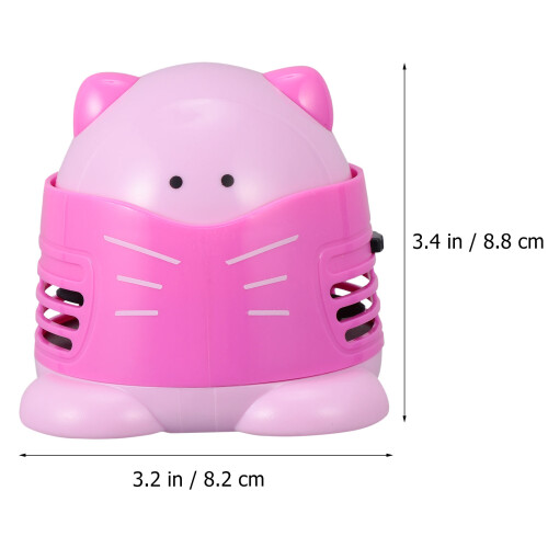 1Table Dust Collector Roze Plastic Mini Stofzuiger Voor Bureau 1