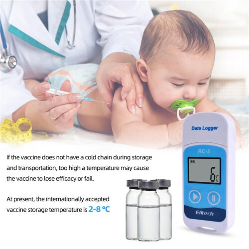 6X ELitech RC-5 High-Precision Digital USB Temperature Data Logger for Warehouse Storage Refrigerated Transport 1