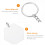 48St DIY Hexagon Sleutelhangers Blanks Creatieve Decoratie 4