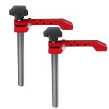 2 Pcs Bench Dog Clamps for Woodworking, Aluminum Alloy Desktop Quick Positioning Clamp, Adjustable Hold-Down Clamp A