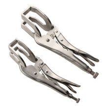Welding Clamp Counterpart Pliers Clip U-Shaped Welding Vise Grips Quick-Lock Release Metal Face Clamp for Locking
