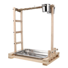 1St Klimladder Met Rvs Voederschaal Vogels