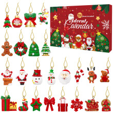 24St Kerst Versiering Resin Charms Voor Kids En Feestdecoratie