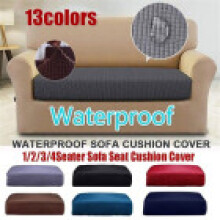 (Dark Brown,2 Seater)Wasserdichte Sitze Dehnbar Sofa Sitzkissen Bezug Couch Schonbezüge Schoner
