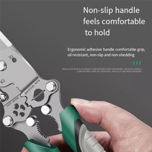 18 in 1 Foldable Wire Stripper,Foldable Crimper and Stripper, Multifunctional Wire Stripper Crimper Cable Cutter Pliers 1