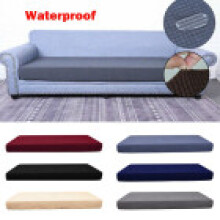 (Dark Brown,2 Seater)Wasserdichte Sitze Dehnbar Sofa Sitzkissen Bezug Couch Schoner Schonbezüge