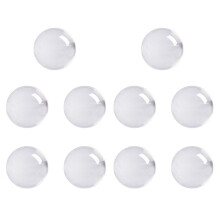 10X Transparent Color Glass Crystal Healing Sphere Photography Props Decor 50Mm