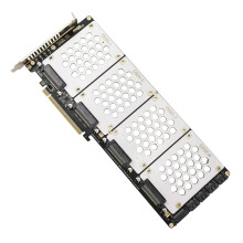 PH46-4 4-Disk SFF8639 U.2 NVME & 2.5-Inch Hard Drive to PCIE4.0 Split Card PCIE4.0 X16 Hard Disk Adapter Card