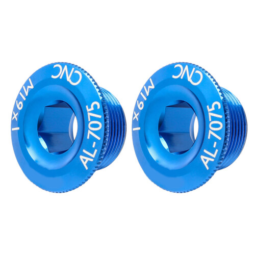 2St Blauwe Aluminium Crank Fixeerbouten