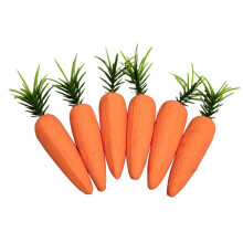 Easter Artificial Carrot Pendant Carrot Happy Easter Ornament Foam Vegetable Decoration Gift [Coloring]Carrot