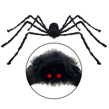 150cm Black Spider Halloween Decoration Haunted House Prop Indoor Outdoor Decor