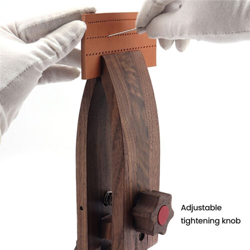 Hand Sewing Wooden Clip Adjustable Clamp Foldable Leather Sewing Tool DIY Stitching Fixed Rack 2