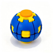 (Blue) Toy Management Stress With Rotating Pressing Actions For Work And Study Travel