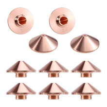 10PCS Laser Cutting Nozzles D28 1.0 for Raytools Precitec WSX Fiber Cutting Machine Single Layer Chrome Plated Nozzle