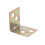Metal Shelf Support 90 Degree Right Angle Bracket 12pcs Brass Tone 3
