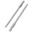 10pcs 100mm Length 1/4 inch Hex Shank T20 Torx Security Screwdriver Bits, Silver Gray 5